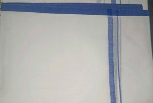 2 piece Traditional White Cotton Dhoti