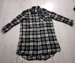 Oversized Long Shirt Dress For Women