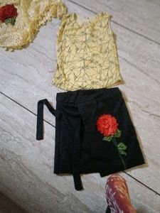 Cute Yellow &amp; Black Kids Outfit