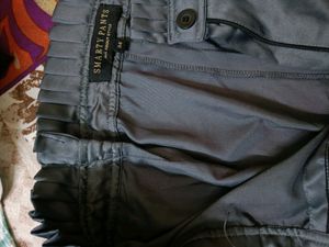 Grey satin pant worn once