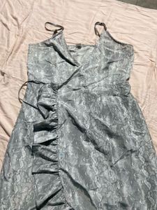 Snake Print Grey Mini Dress