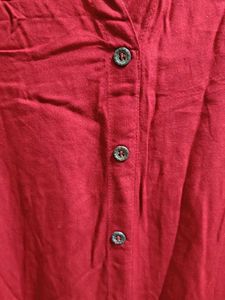 Red High-Low Tunic Top