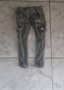 Stylish Grey Cargo Jeans for Men