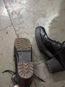 Black Lace-Up Ankle Boots