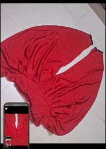 Elegant Red Dhoti Pants of 1