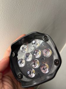 9 White Bike Led Light Driving Waterproof Hea