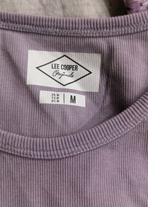Lee Cooper Graphic Sleeveless Ribbed T Shirt