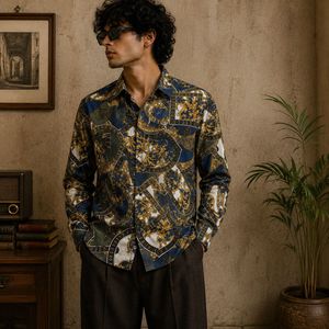 Baroque Gold Print Shirt | Versace Vibe