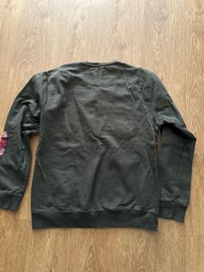 Men's Green Plaid Patch Sweatshirt