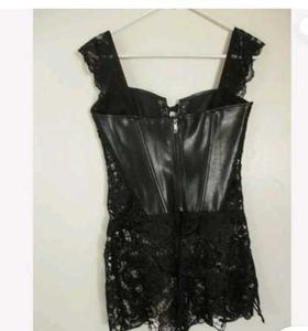 Black Lace Corset Romper