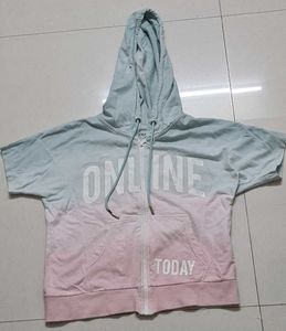 Ombre Zip-Up Hoodie
