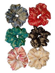 Scrunchies Multicolour (Set of 6)