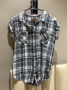 Black and White Checkered Shirt