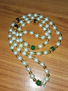 Elegant Pearl &amp; Gemstone Necklace