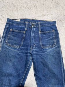 Vintage Flared Blue Denim Jeans