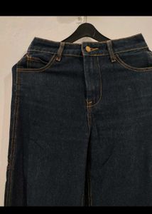 Baggy Dark Wash Cargo Jeans