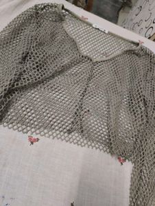 Sheer Mesh Long Sleeve Crop Top