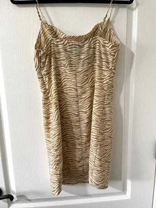 Stylish Zebra Print Mini Dress