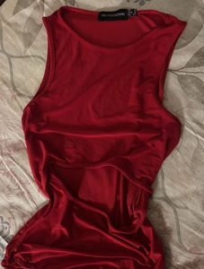 Red Overlay Bodysuit