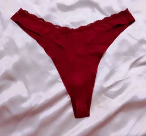 Red Macrame Bikini Top
