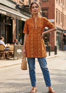 Boho Print Cotton Kurta