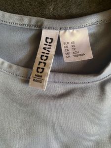 Light Blue Crop Top T-Shirt