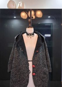 Stylish Grey Buttoned Coat