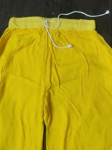 Yellow Palazzo and Pink Top Set