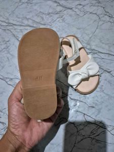Cute White Bow Sandals