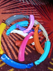 🔥Dhamaka Sale🔥12 multi colour banana clips