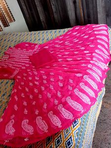 56 Kali chikankari kurti with cotton innar