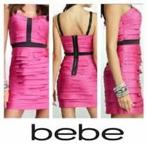 couture Pink bandage Mini Dress