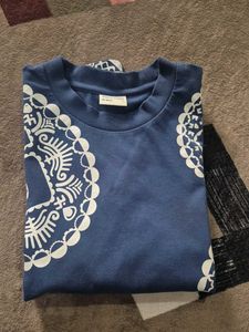 Mufti Blue Patterned T-Shirt