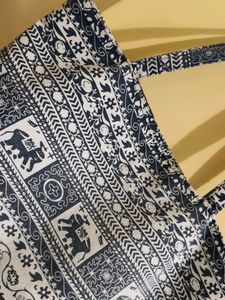 Boho Elephant Print Tote Bag