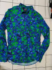 New Abstract Print Long Sleeve Shirt