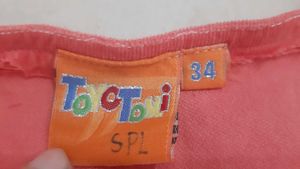 Cute Corduroy material Dress with Satin flowers