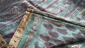 Beautiful Ethnic Saree with Gold Border