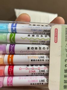 Patterned Line Marker Pen Set