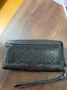 Original Guess Black Monogram Wallet