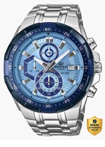 Mens Edifice Casio Watch Silver