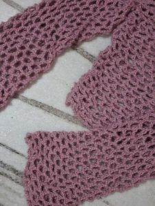 OFFER - 🌸pink Sheer Knit Cropped Top (Handmade)