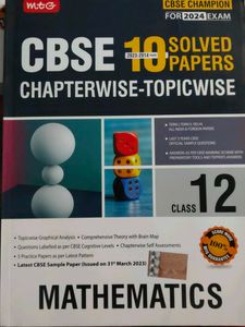 CBSE Class 12 Mathematics Solved Papers