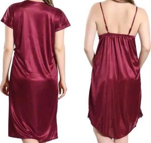 Satin Nightgown and Robe Set