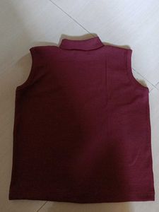 Sleeveless Turtleneck Top