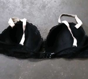 Women's Black &amp; Leopard Print Bra