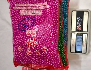 Craft Beads dark Pink,blue,green 1.5kgs 6mm combo