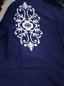 Elegant Navy Blue Kurta Set Material