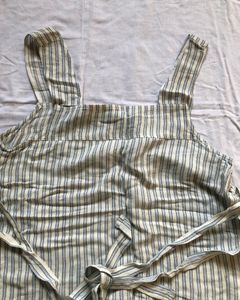 H&amp;M Blue And White Striped Top
