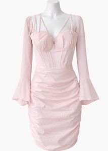 Savana Blush Pink Bodycon Dress