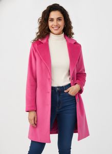 Bright Pink Velvet Coat